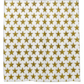 Stars des Gold Glitzer Duschvorhang (Vorderseite)