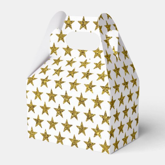 Stars des Gold Glitzer Geschenkschachtel (Vorderseite)