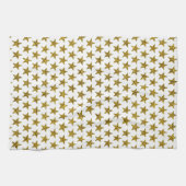 Stars des Gold Glitzer Geschirrtuch (Horizontal)