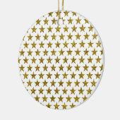Stars des Gold Glitzer Keramik Ornament (Links)