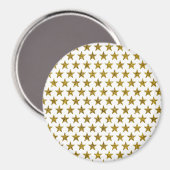 Stars des Gold Glitzer Magnet (Vorderseite/Rückseite)