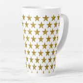 Stars des Gold Glitzer Milchtasse (Rechte Ecke)