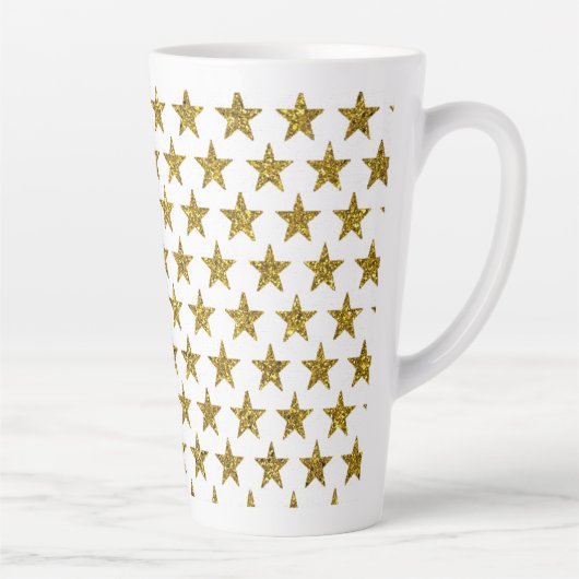 Stars des Gold Glitzer Milchtasse (Rechts)