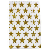 Stars des Gold Glitzer Mittlere Geschenktüte (Vorderseite)