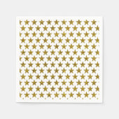 Stars des Gold Glitzer Serviette (Vorderseite)