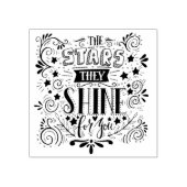 Stars, die sie für dich schwingen gummistempel (Prägung)