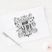 Stars, die sie für dich schwingen quadratischer aufkleber (Umschlag)