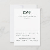 Stars Emerald Green und Gold Wedding RSVP Karte (Vorderseite)