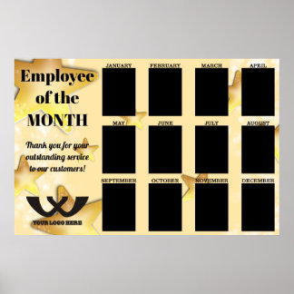 stars employee of the month 4X6 photo display Poster