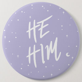 Stars Er Ihm Pronouns in Lilac Button