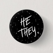 Stars Er/sie Pronouns Button (Vorderseite)