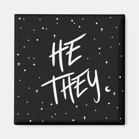 Stars Er/sie Pronouns Magnet (Vorne)