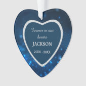 Stars Forever Imitate Diamond Frame Pet Memorial Ornament (Vorderseite)