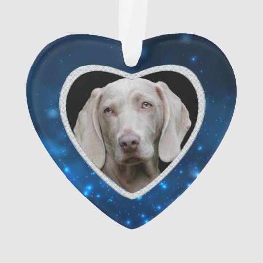 Stars Forever Imitate Diamond Frame Pet Memorial Ornament (Rückseite)