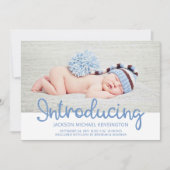 Stars Foto Birth Einführung Baby Ankündigung (Vorderseite)