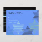 STARS FÜR DIE VERBINDUNG DER Bar Bat Mitzvah Empfa Einladung (Vorne/Hinten)