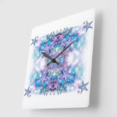 Stars für klassische Stile Quadratische Wanduhr (Winkel)