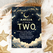 Stars Galaxy Celestial Kindergeburtstag Party Einladung