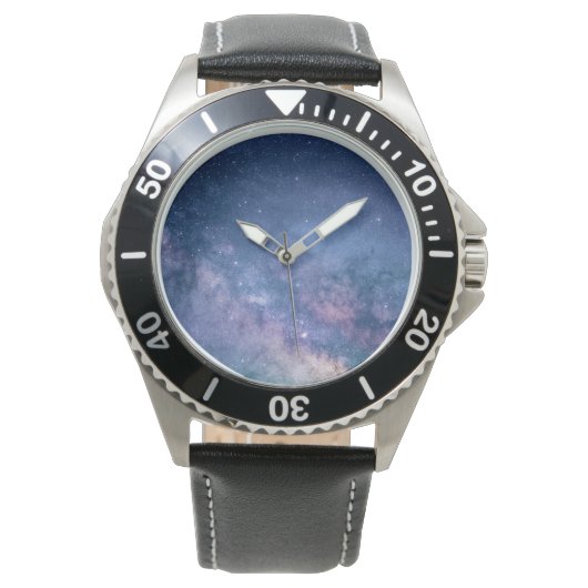 Stars Galaxy Gradient Armbanduhr (Vorderseite)
