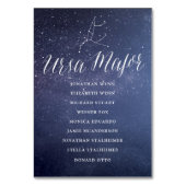 Stars Galaxy Hochzeitskarte Ursa Major Tischnummer (Vorderseite)