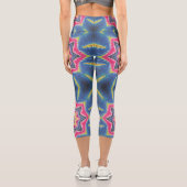 Stars Gefärbte Krawatte Capri Leggings (Rückseite)