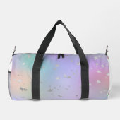 Stars gefärbte Krawatte Pastellverschluss lila far Duffle Bag (Rückseite)