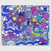 stars geschenkpapier (Flach)