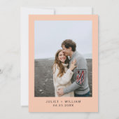 Stars Glam Bright Pastel Ombre Glitzer Wedding Save The Date (Rückseite)