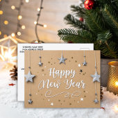 Stars glücklich über das neue Jahr Chic Modern Postkarte