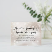 Stars Gold werden Sie meine Eltern Vorschlag Einladung (Stehend Vorderseite)