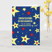 Stars Grandtochter im Rechtswesen Herzlichen Glück Karte (Gelbe Blume)