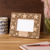 Stars Happy Holidays Gravur Geätzte Rahmen (Links)