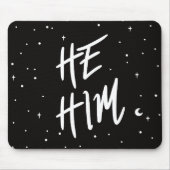 Stars He/Him Pronouns Mousepad (Vorne)