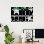 Stars herausragende Mitarbeiter Foto-Plakat Poster (Heimbüro)