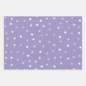Stars hören Rainbow-Pastelle, die Papierblätter um Geschenkpapier Set (Vorderseite 3)