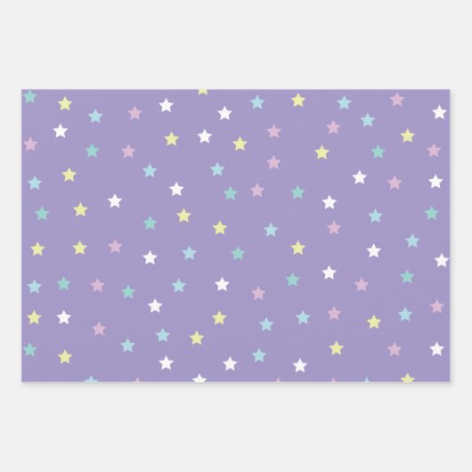 Stars hören Rainbow-Pastelle, die Papierblätter um Geschenkpapier Set (Vorderseite 3)