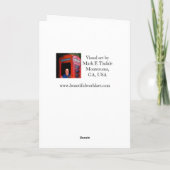 Stars in Mexiko Feiertagskarte (Rückseite)