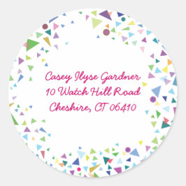 Stars Jüdische Rückkehraufkleber Runder Aufkleber