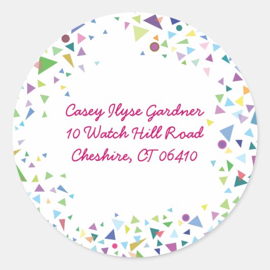 Stars Jüdische Rückkehraufkleber Runder Aufkleber (Vorderseite)