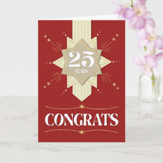 Stars-Karte zum 25. Geburtstag des Mitarbeiters Karte
