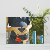 Stars kommen bald Baby Announcement Foto Card Ankündigung (Stehend Vorderseite)