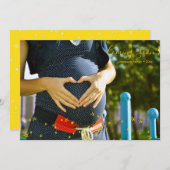 Stars kommen bald Baby Announcement Foto Card Ankündigung (Vorne/Hinten)