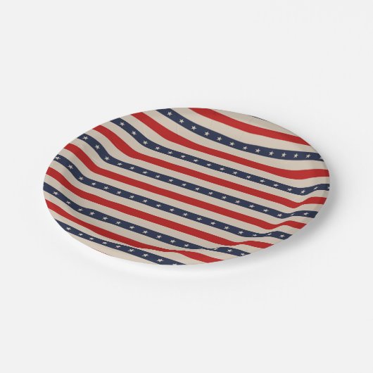 Stars Kunst Pappteller (Schrägansicht)