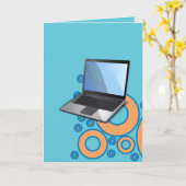 Stars, Laptop Karte (Gelbe Blume)