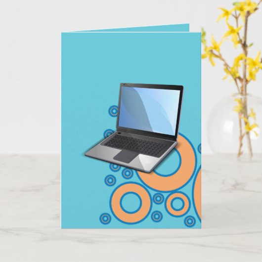 Stars, Laptop Karte (Gelbe Blume)