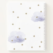 Stars & Lavender Clouds Baby Showbook Notizblock (Rückseite)