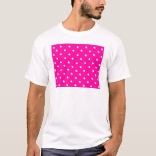 Stars Magenta White The MUSEUM Zazzle Geschenke T-Shirt