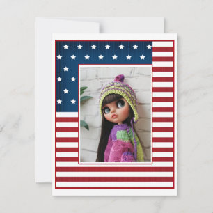 Stars mit roten Streifen Mitteilungskarte