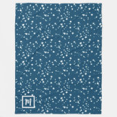 Stars Monogramm Fleecedecke (Vorderseite)