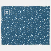 Stars Monogramm Fleecedecke (Vorderseite (Horizontal))